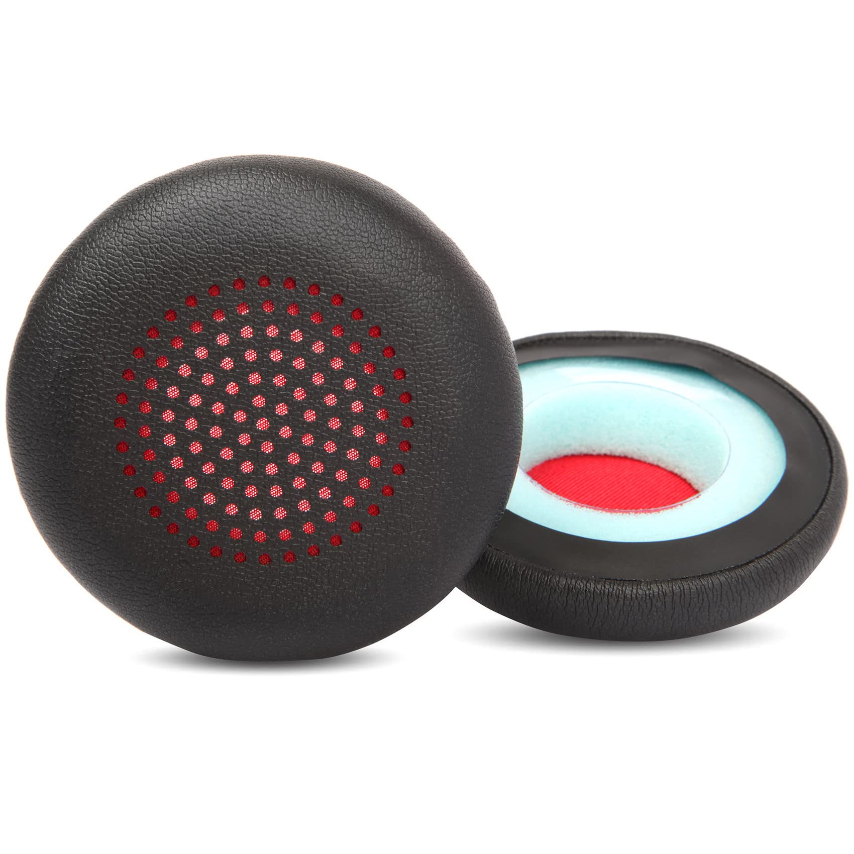 Plantronics Voyager Focus UC B825 & Voyager 4210/4220 Replacement Ear Pads - Premium Protein Leather Earpads for BlackWire 5200/C5200/5210/7225 Headsets - Comfort Upgrade for Office, Call Center & Remote Work