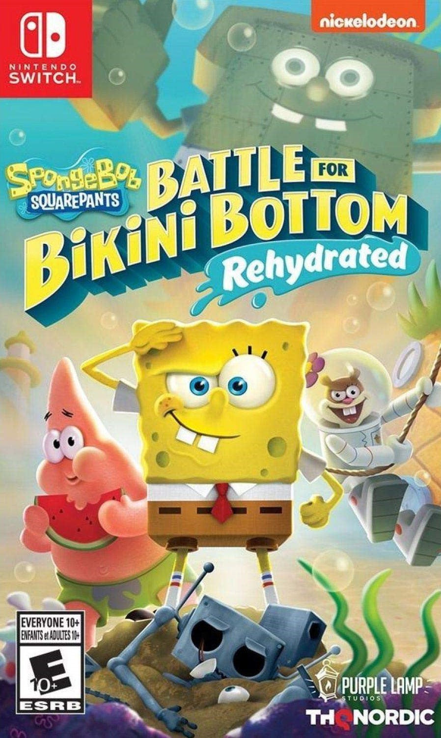 SpongeBob SquarePants Battle for Bikini Bottom Rehydrated - Nintendo Switch, PS4, Xbox One & PC Game | Fun Adventure Action Game for Kids & Adults | Perfect for Family Game Night & SpongeBob Fans