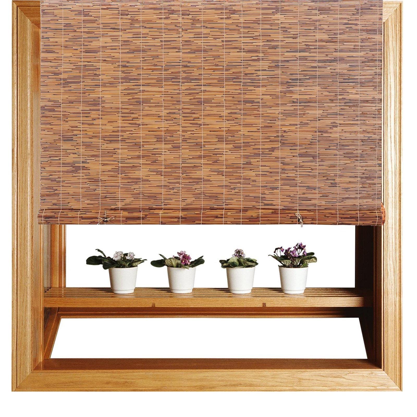 Vicareer Bamboo Blackout Roller Shades for Windows - 28