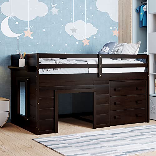 3 Drawers- Espresso