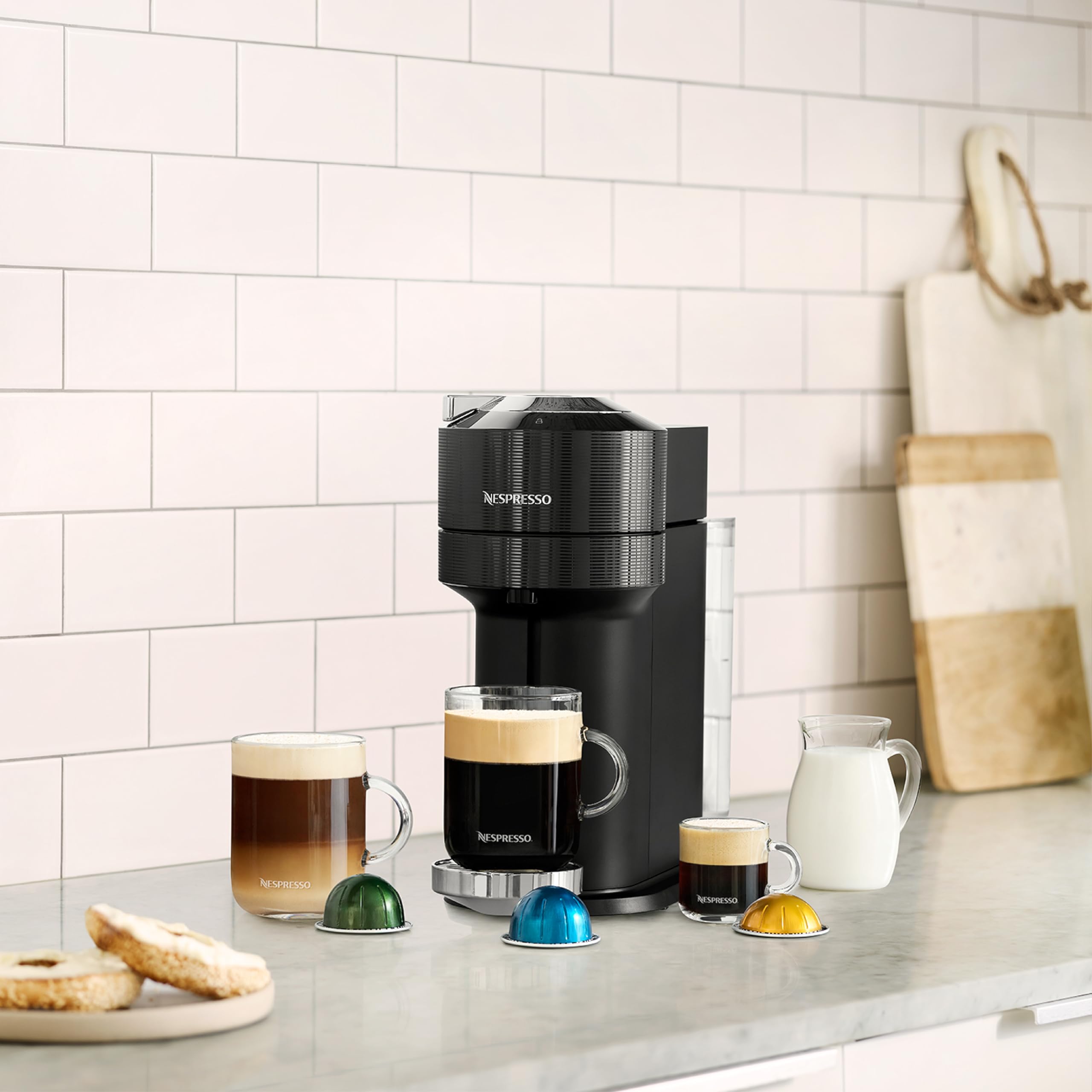 Nespresso by Breville Vertuo Next Classic Black Coffee and Espresso Machine - Premium Single-Serve Pod Brewer for Home & Office Use
