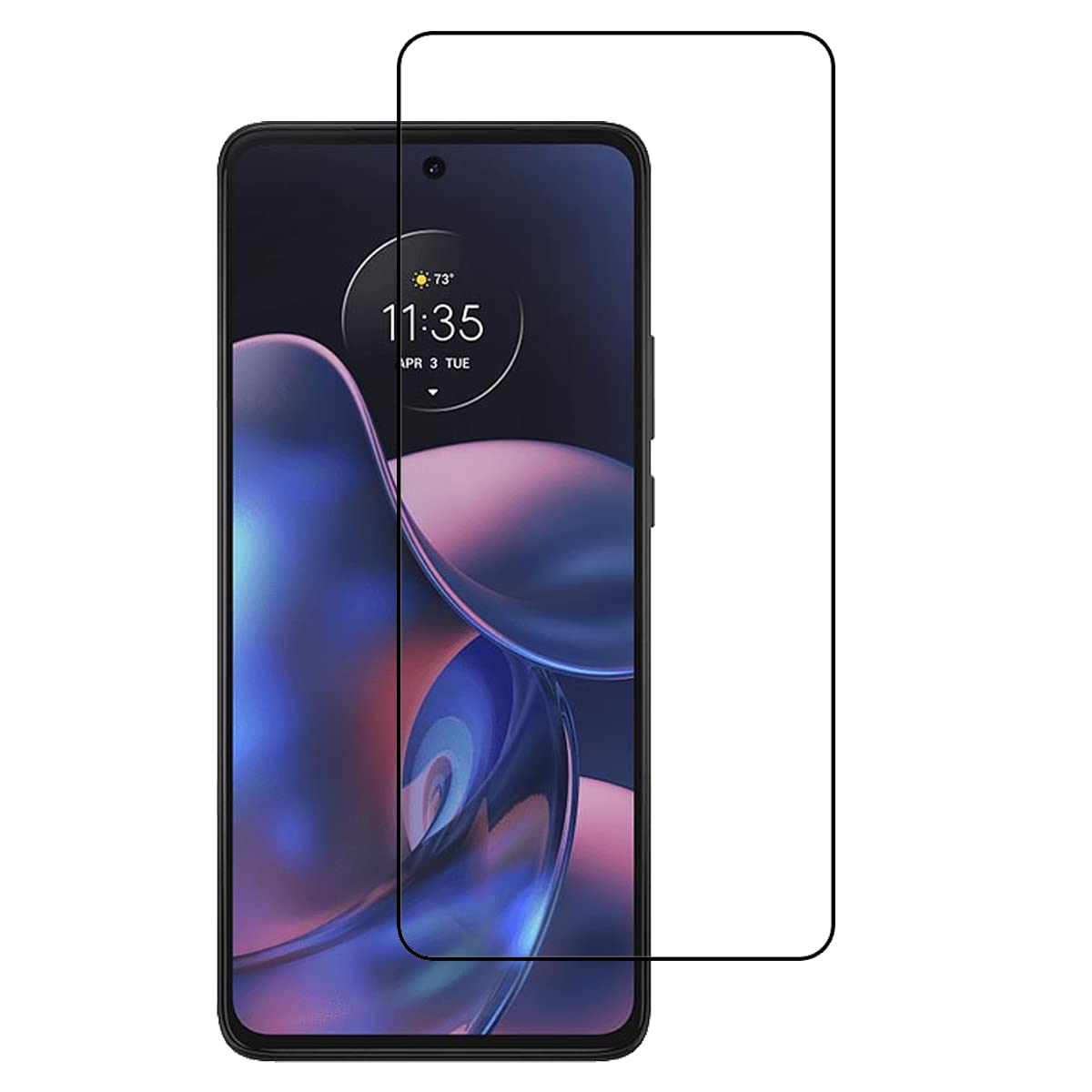 2 Pack Tempered Glass Screen Protector for Motorola Edge 2022 - HD Clear, Anti-Scratch, Bubble-Free, 9H Hardness - Perfect for Everyday Use, Gaming, and Outdoor Activities