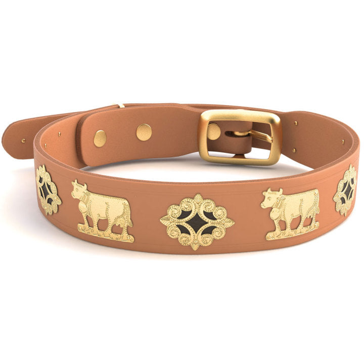 Premium 1 1/4 Inch Medium Swiss Dog Collar - Contemporary Design for Small to Medium Dogs - Perfect for Daily Walks, Training & Fashion Accessories