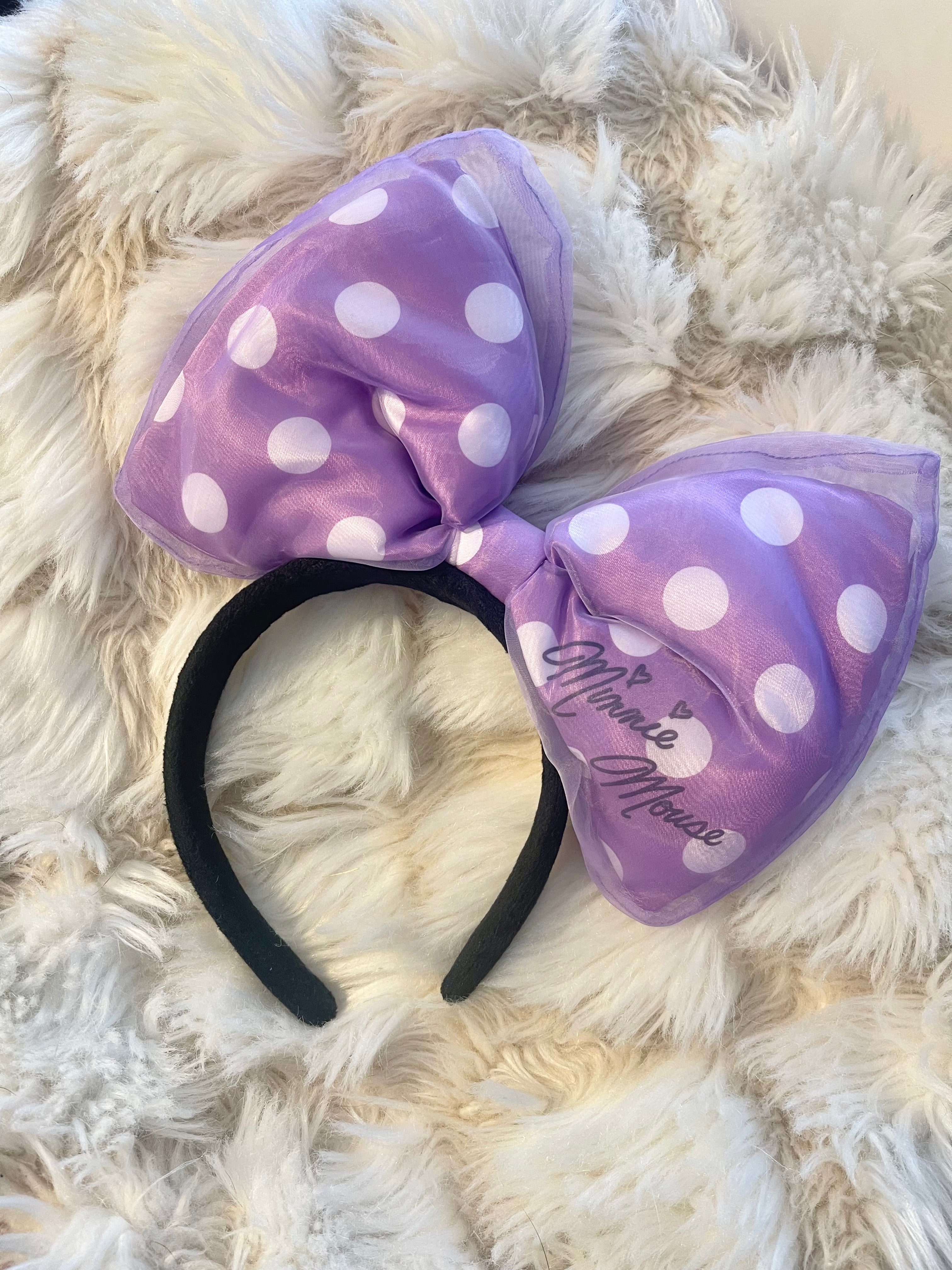Vintage Tokyo Disney Big Bow Headband - Authentic Pre-Owned Disney Accessory for Cosplay, Theme Parks & Collectors