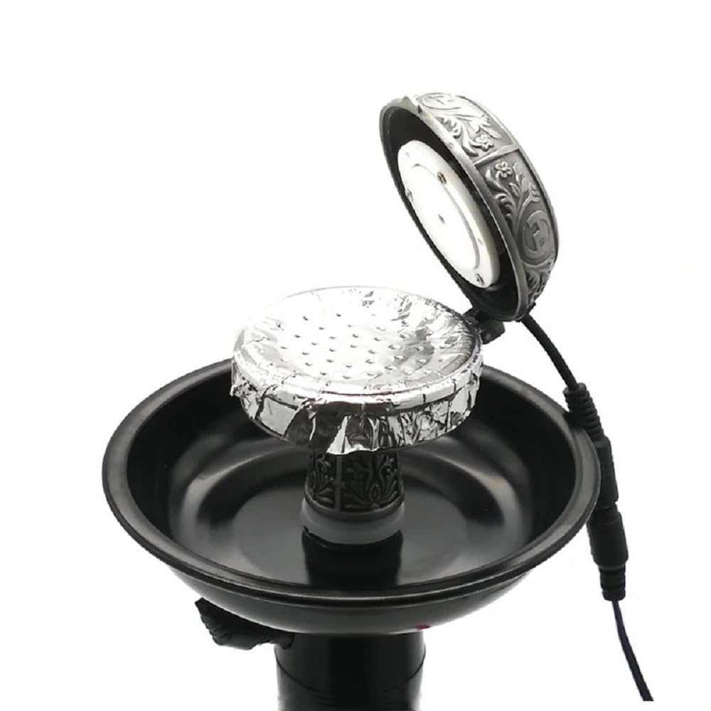 Premium Ceramic Hookah Bowl - Electronic Shisha Head with Multifunctional Design for Smooth Smoking | Perfect for Home Use, Parties & Relaxation