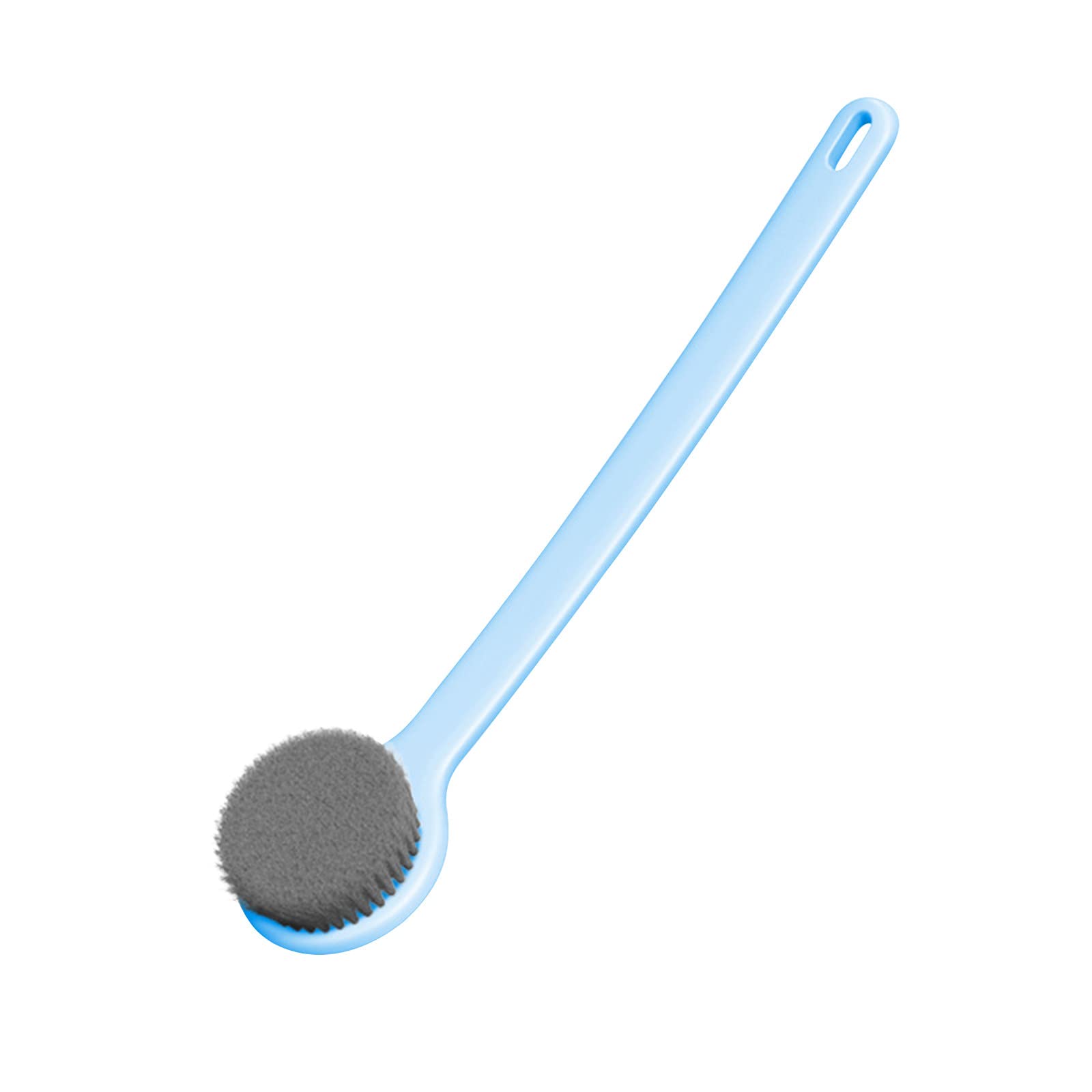 Long Handle Bath Body Brush for Exfoliating & Back Scrubbing - Improves Skin Health & Beauty - Wet & Dry Brushing Shower Tool (Blue) - Perfect for Spa Days, Self-Care Routines & Deep Cleansing