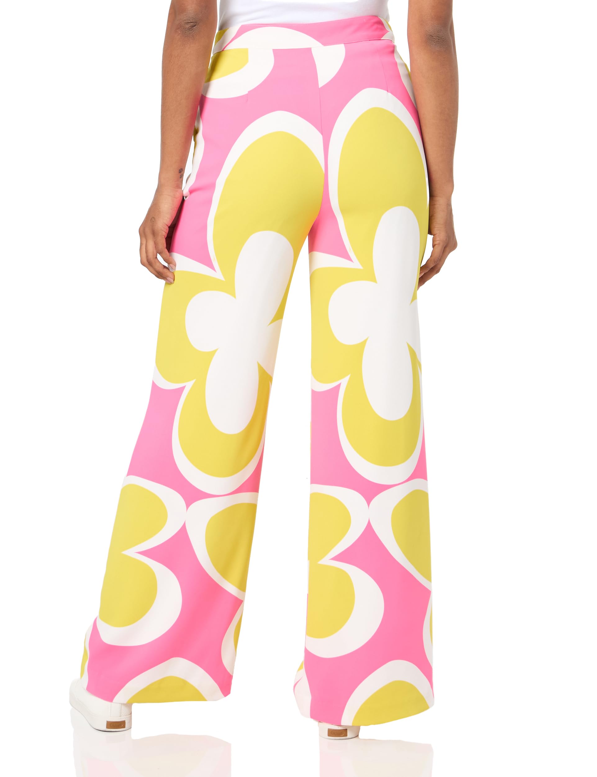Trina Turk Women's Drapey Wide Leg Pants - Comfortable High Waisted Palazzo Trousers for Work, Travel & Casual Wear | Plus Size Options Available
