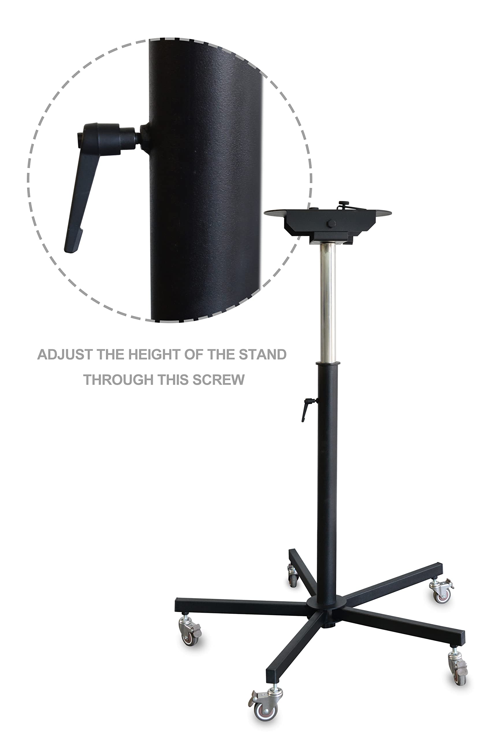 SHELANDY Portable Pet Hair Dryer Stand with Wheels & Hose Holder - Perfect for Grooming Dogs, Cats, and Small Animals at Home or Pet Salons