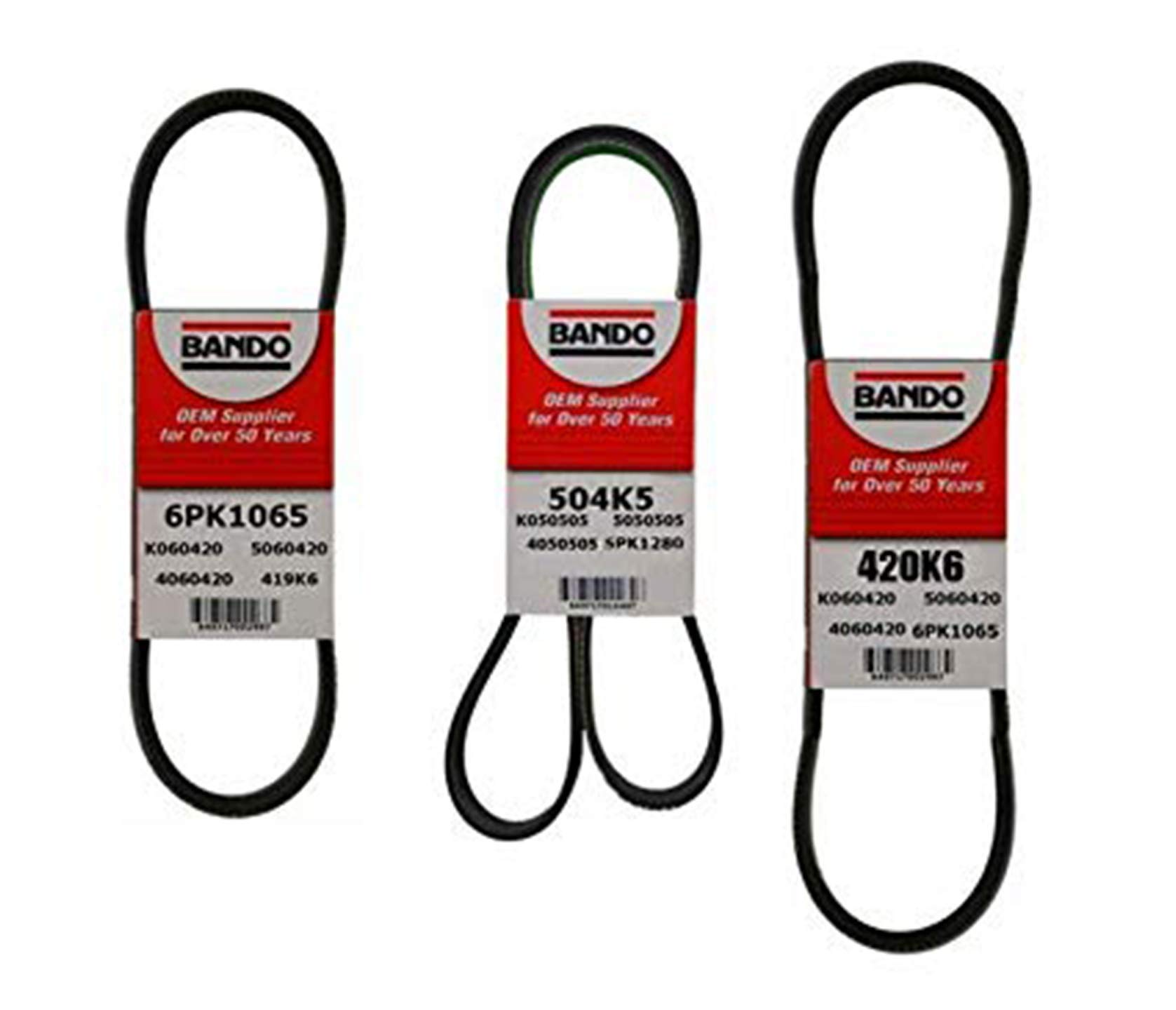 Nissan Pathfinder 96-00 Power Steering Belt, Fan Alternator Belt & AC Belt - High-Quality Replacement by Mac Auto Parts - Perfect for Smooth Driving & Engine Performance