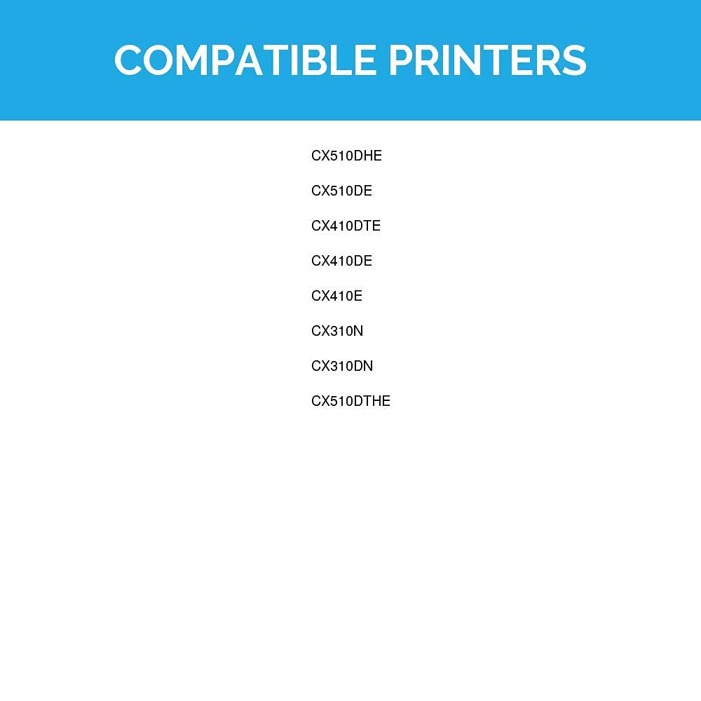 LD Remanufactured Toner Cartridge for Lexmark 801SK 80C1SK0 (Black) - Compatible with CX Series Printers for Office Use