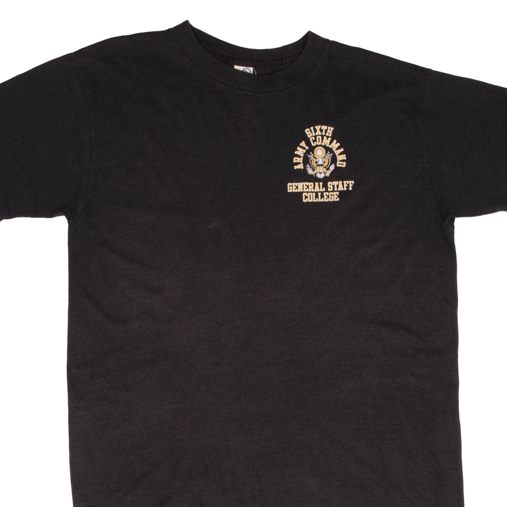 Vintage US Army 6th Army Command Staff College T-Shirt 1980s - Large Size, 100% Cotton, Made in USA - Military Collectible, Retro Army Tee for Veterans & History Enthusiasts - Perfect for Reenactments, Patriotic Events & Casual Wear