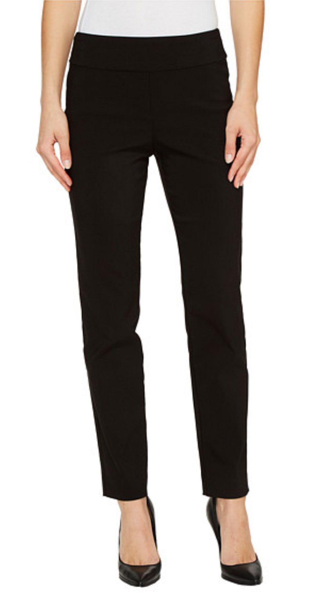 Krazy Larry Women's Pull-On Ankle Pants - Stretchy Comfort Pants for Work, Travel & Casual Wear