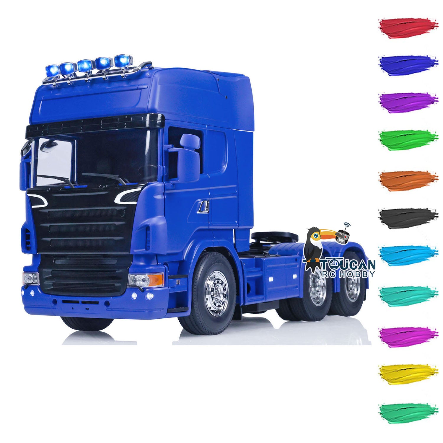 1/14 Scale 6X4 RC Tractor Truck - Painted & Assembled Remote Control Electric Toy Car with Sound & Light (Optional) - Hobby Model for Kids & Adults - Perfect for Off-Road Play, Collection & Gift Giving