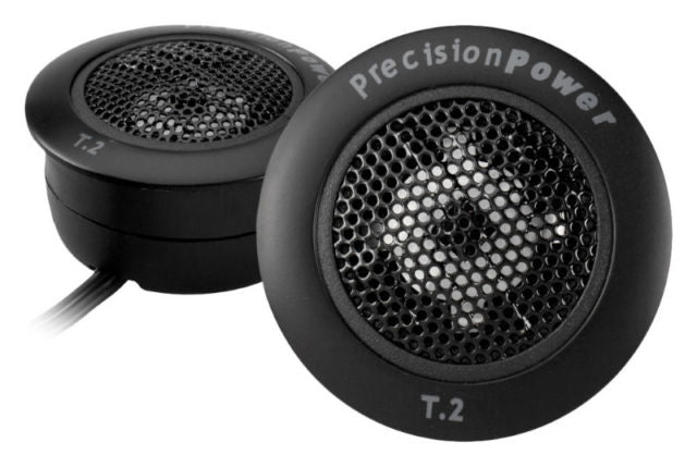 Precision Power T.2 Niobium Micro Dome Tweeters - High Performance Car Audio Tweeters for Crystal Clear Sound | Perfect for Car Stereo Systems, Home Theater, and Professional Audio Setups