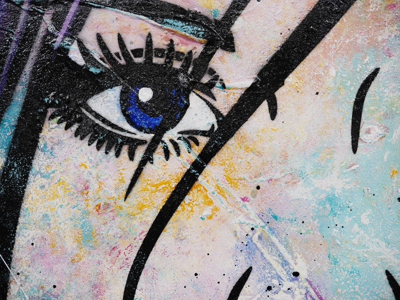 Urban Pop Art Canvas Print - Beautiful Woman Wall Decor for Living Room, Bedroom & Office | Modern Artwork for Home & Office Inspiration