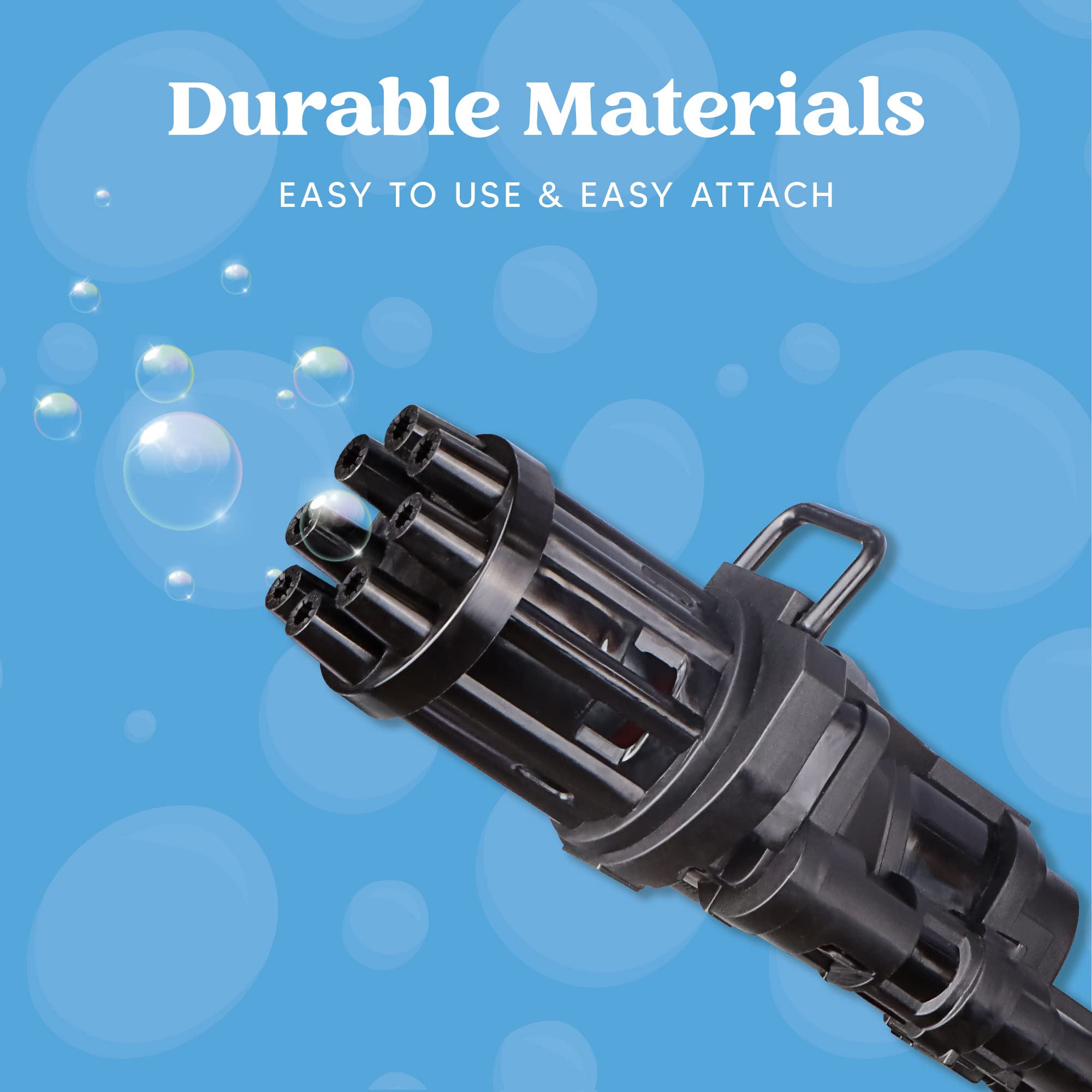 JOYIN Electric Bubble Machine Blower Toy for Kids - 8-Hole Automatic Bubble Maker with Bubble Solution - Outdoor Summer Party Toy for Boys & Girls - Perfect for Birthday Parties, Backyard Play & Park Fun (Black)