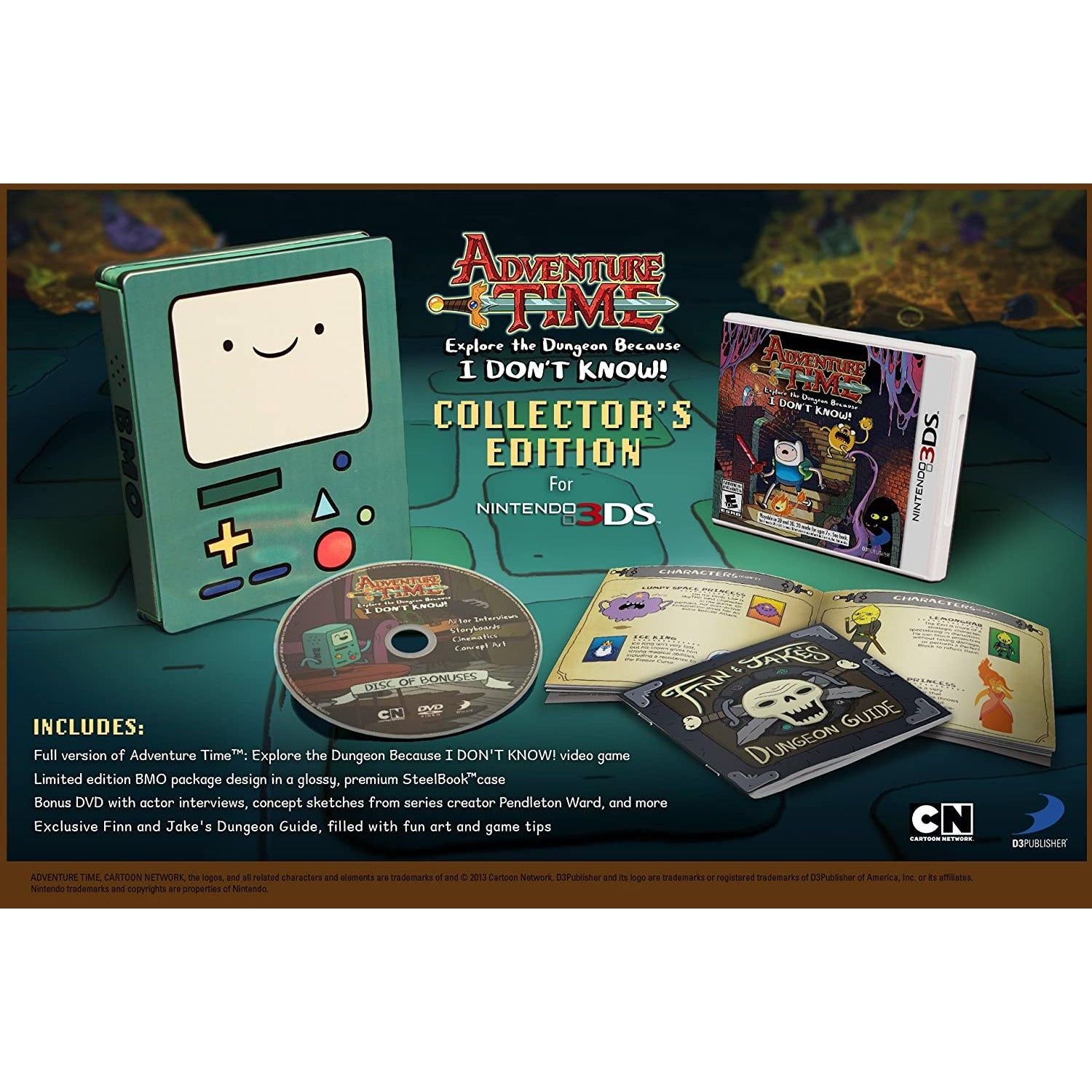 Adventure Time: Explore the Dungeon Because I Don't Know - Collector's Edition for Nintendo 3DS | Action RPG Game for Kids & Adults | Perfect for Gaming Parties & Travel Entertainment