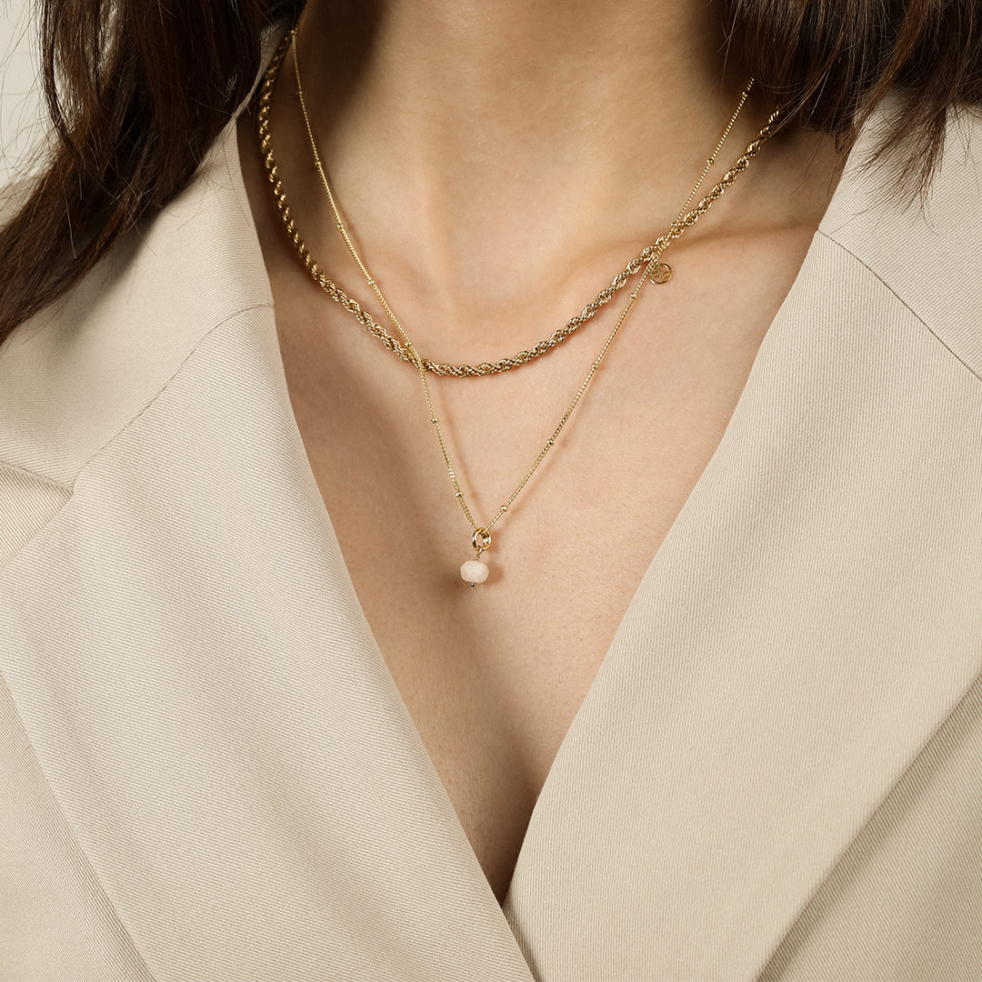 Opulent Morganite Necklace - Stone of Joy | Elegant Rose Gold Jewelry for Women | Perfect for Weddings, Anniversaries & Romantic Gifts