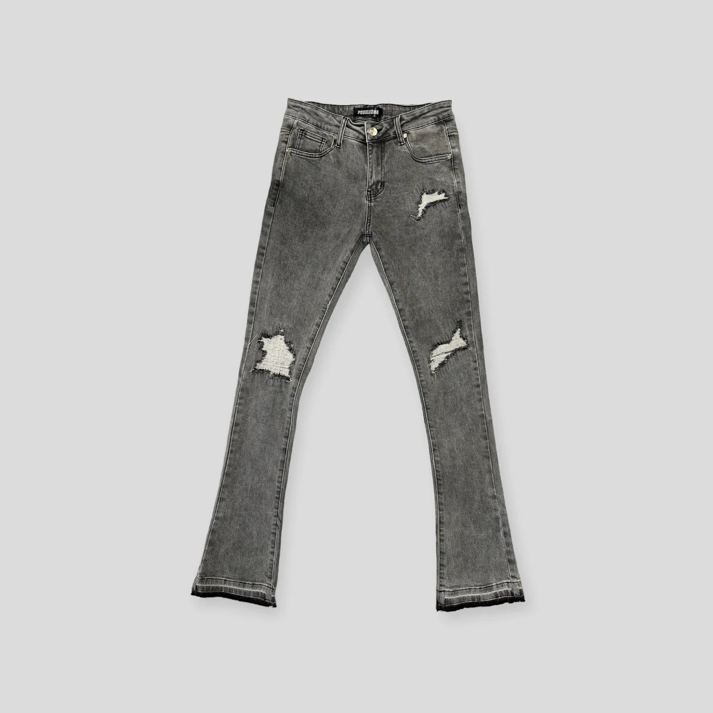 PHEELINGS SOUL SERENITY Flare Stack Denim Jeans for Women - High Waisted 70s Vintage Bell Bottom Pants for Casual Wear & Boho Style Outfits