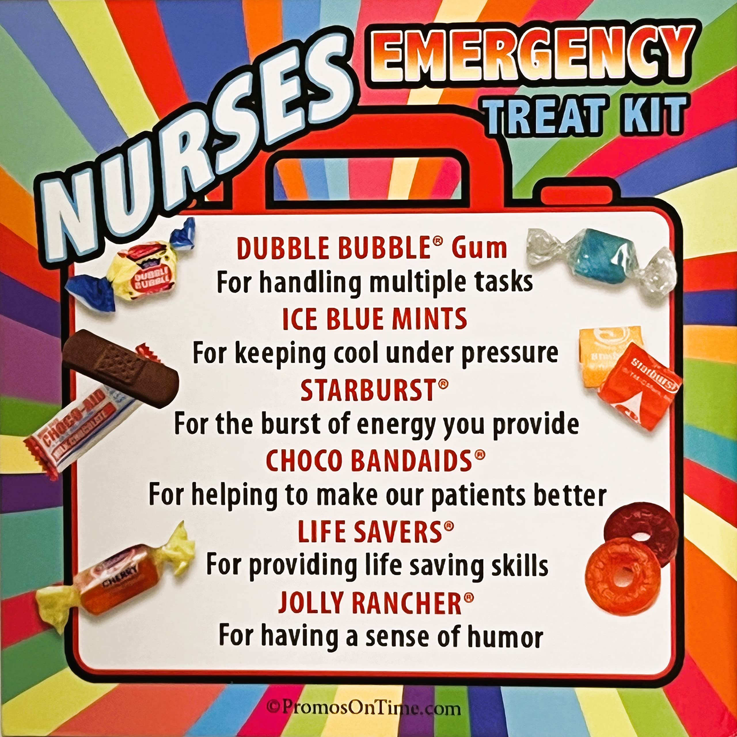 50-Pack Nurses Emergency Treat Kits - Fun Staff Survival Gift Box for National Nurses Week | Perfect for Hospital Appreciation Gifts, Nurse Recognition, and Healthcare Worker Thank You Presents