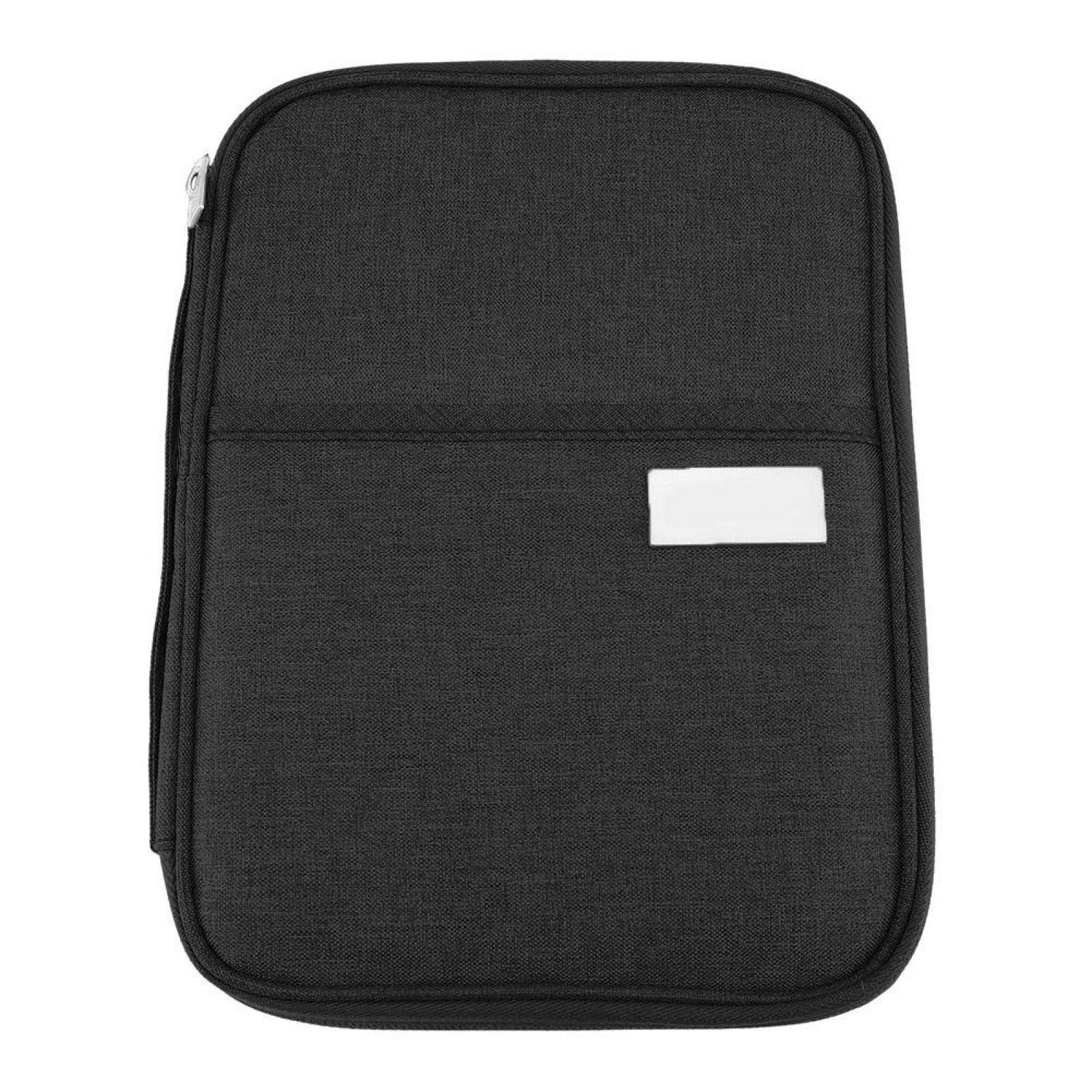 Leylor RFID Blocking Passport Holder & Travel Wallet - Premium Leather Credit Card Organizer with Document Pouch (Black, Large) - Perfect for International Travel, Business Trips & Vacations