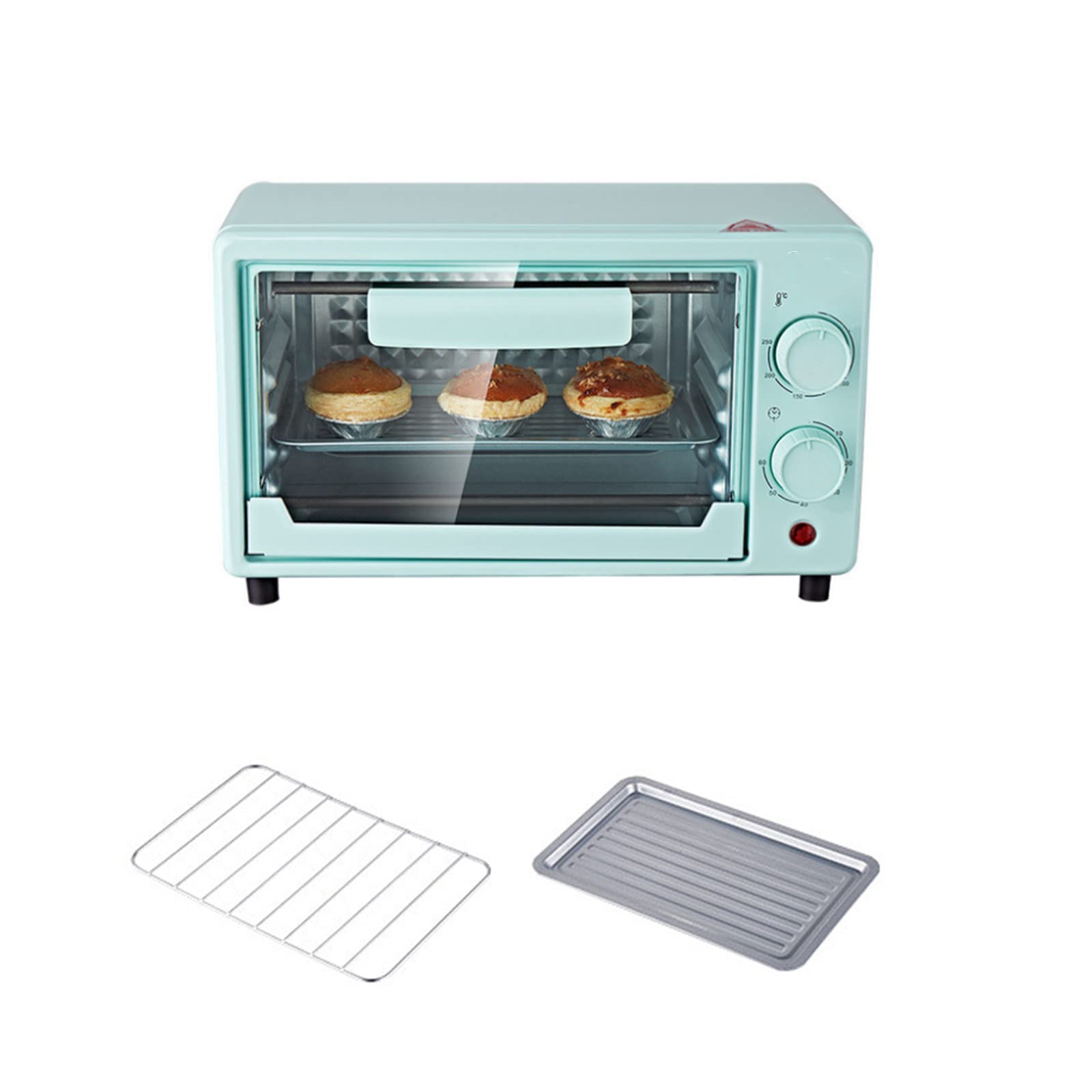 NC Convection Toaster Oven with Air Fryer, Grill & Griddle - 60-Min Timer, 3 Grill Positions, Includes Bakeware - Perfect for Pizza, Pastry & Family Cooking | Compact Countertop Oven for Small Kitchens, Dorms & Apartments