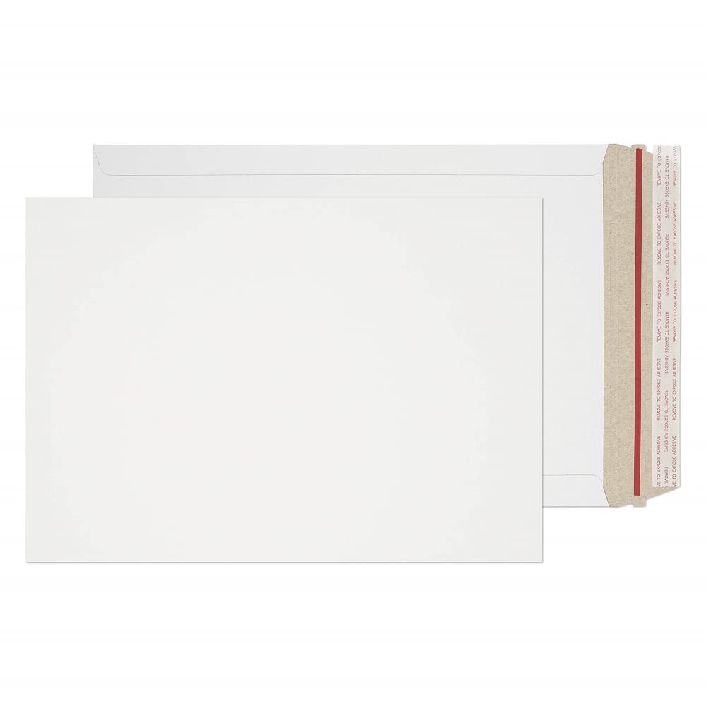 Purely Packaging 9.5 x 7 Inch Peel & Seal All Board Envelopes (PPA8-RS) White - Pack of 200 - Perfect for Shipping Documents, Photos & Small Items