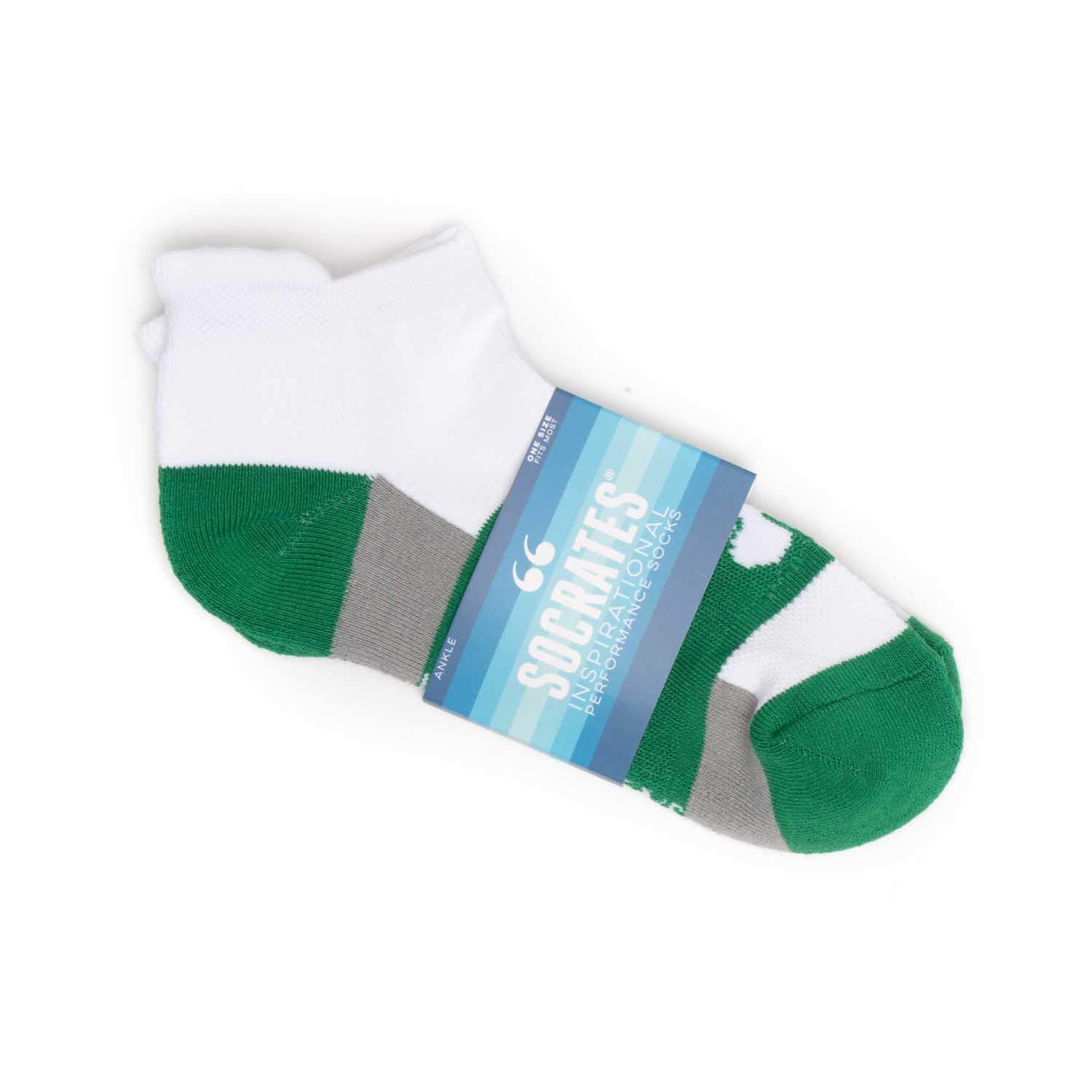 Gone For a Run Inspirational Running Socks for Women - Motivational Ankle Socks with Positive Affirmations - Best Running Gifts for Female Athletes - Perfect for Marathon Training, Gym Workouts & Daily Motivation