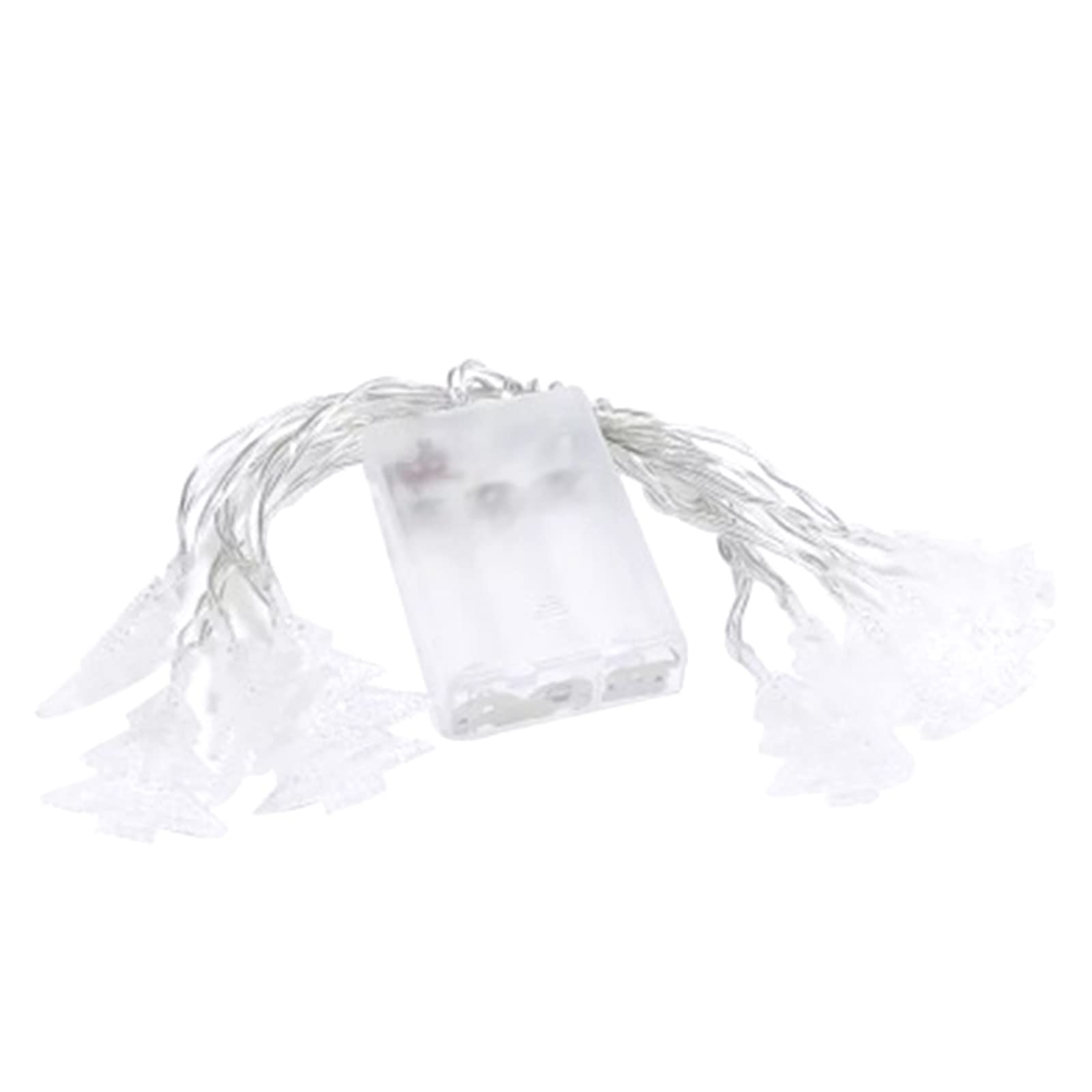 Battery Powered LED Christmas Tree Lights - 1.5M 10-LED String for Indoor Outdoor Holiday Decor