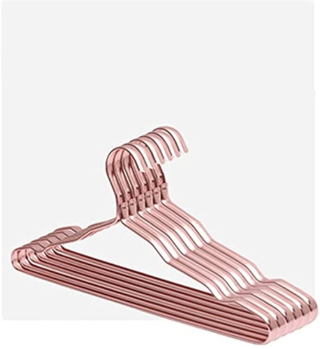Refoiner 5-Pack Anti-Slip Non-Slip Aluminum Alloy Clothes Hangers - Heavy Duty Coat Hangers for Shirts, Pants, Dresses & Towels - Space Saving Closet Organizer for Home, Office & Dorm Room Storage (Color A)
