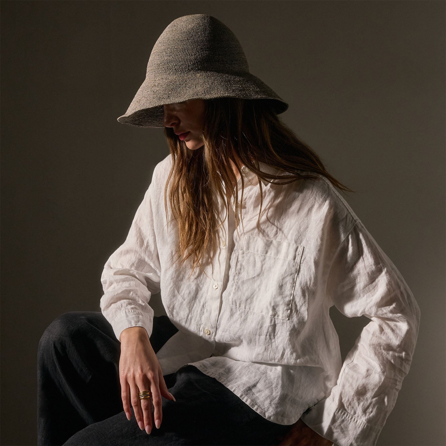 Janessa Leone Teagan Sage Hat - Women's Wide Brim Sun Hat for Summer Beach, Travel & Outdoor Activities
