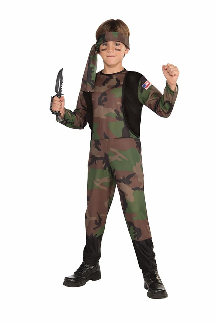 Kids Army Soldier Costume for Boys - Military Dress Up Play, Halloween & Role Play Outfit
