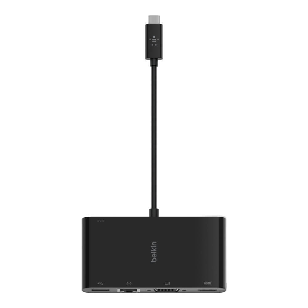 Belkin USB C Multimedia + Charge Adapter (100W) - 4K HDMI, USB 3.0, Power Delivery - Perfect for MacBook, iPad Pro, and Windows Laptops - Home Office & Travel Essential