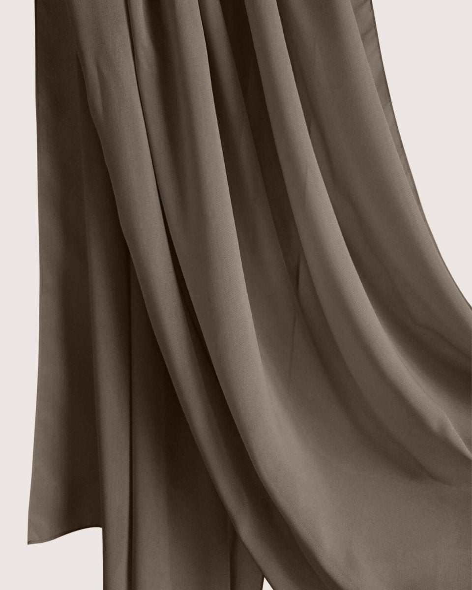 Premium Stone Chiffon Hijab Scarf - Lightweight Muslim Headscarf for Women - Perfect for Prayer, Modest Fashion & Everyday Wear