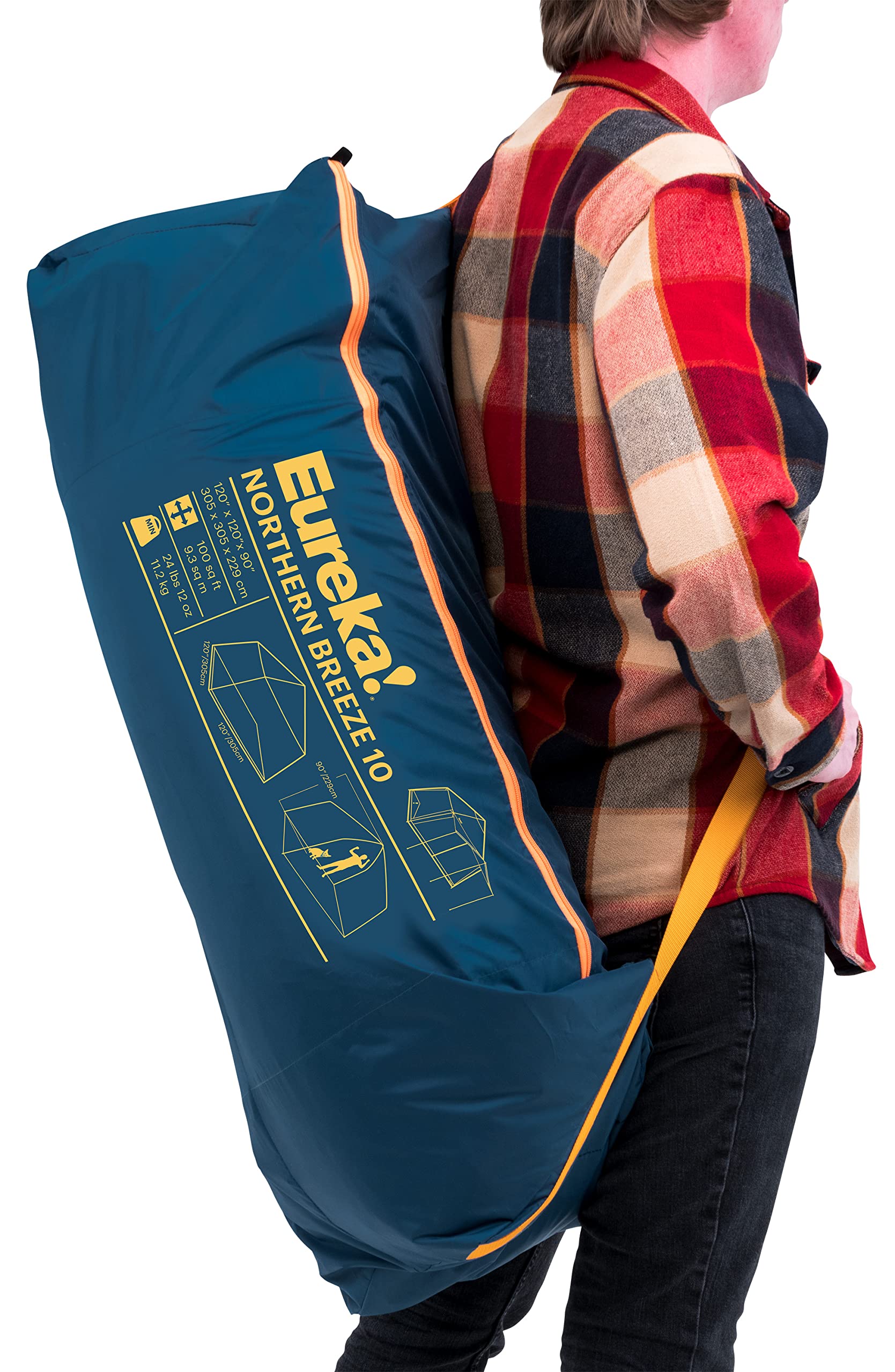 Eureka! Northern Breeze Camping Screen House & Shelter - 10' x 10' Lightweight Portable Tent for Outdoor Adventures, Picnics, and Backyard Relaxation