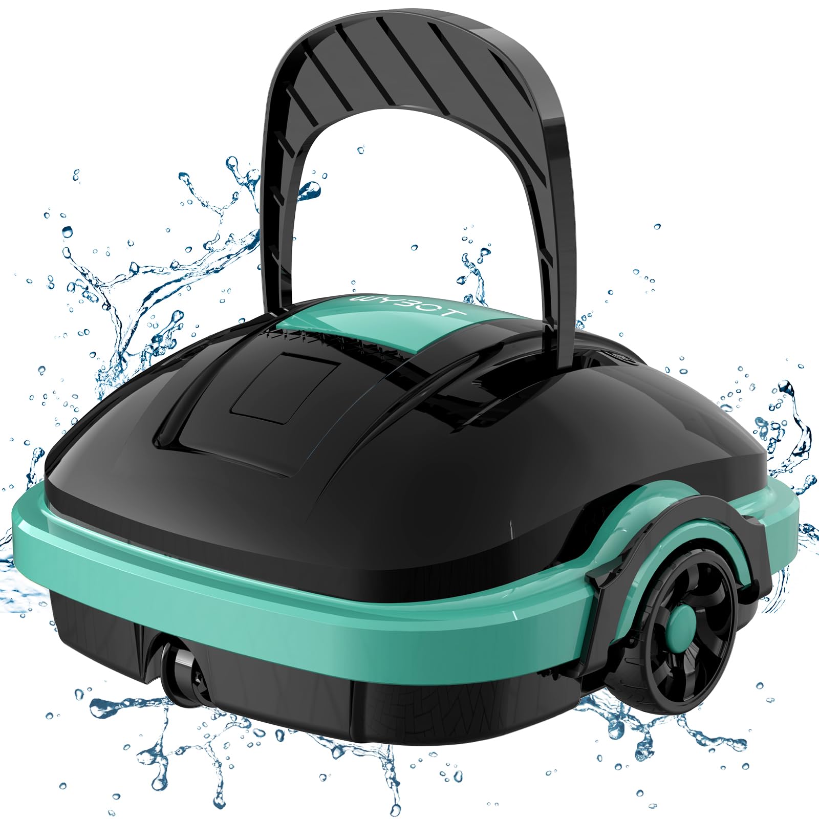 WYBOT Cordless Robotic Pool Cleaner - Automatic Pool Vacuum with Powerful Suction & Dual-Motor - Ideal for Above Ground & In-Ground Flat Pools (Blue & Black) - Perfect for Backyard, Residential & Commercial Swimming Pool Maintenance