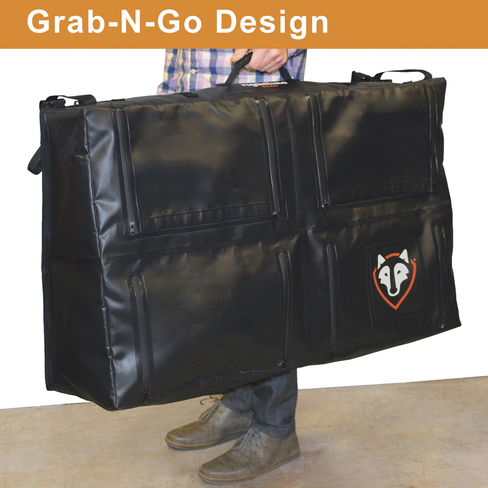 Rightline Gear Weatherproof Trunk Storage Bag for Jeep Wrangler - Hanging Car Organizer for SUV Accessories | Perfect for Road Trips, Camping & Outdoor Adventures