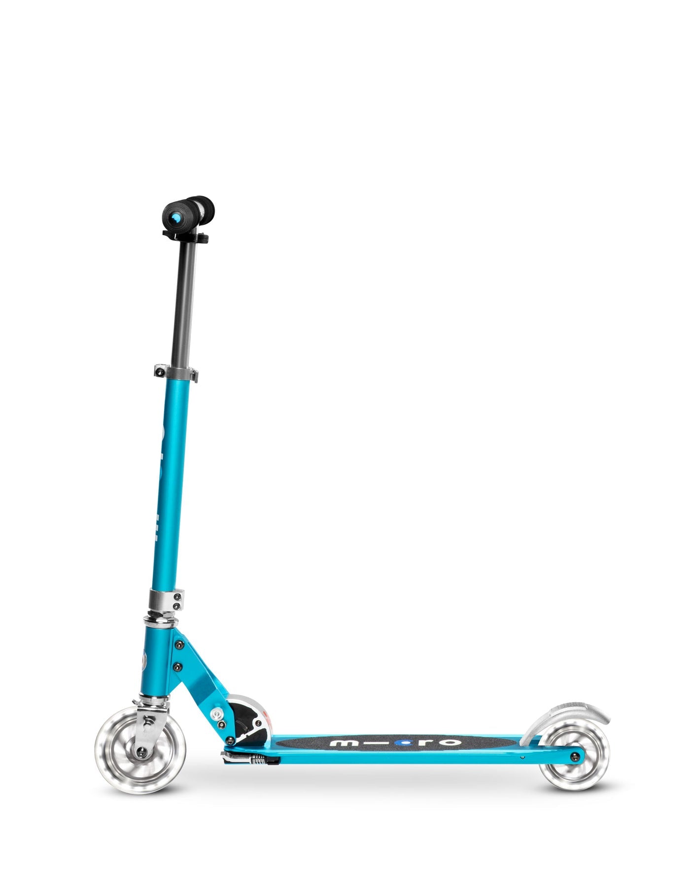 Micro Sprite Kids LED Scooter - Light Up 3 Wheel Kick Scooter for Boys & Girls Ages 5-12, Ocean Blue | Fun Outdoor Ride, Commuting & Neighborhood Play