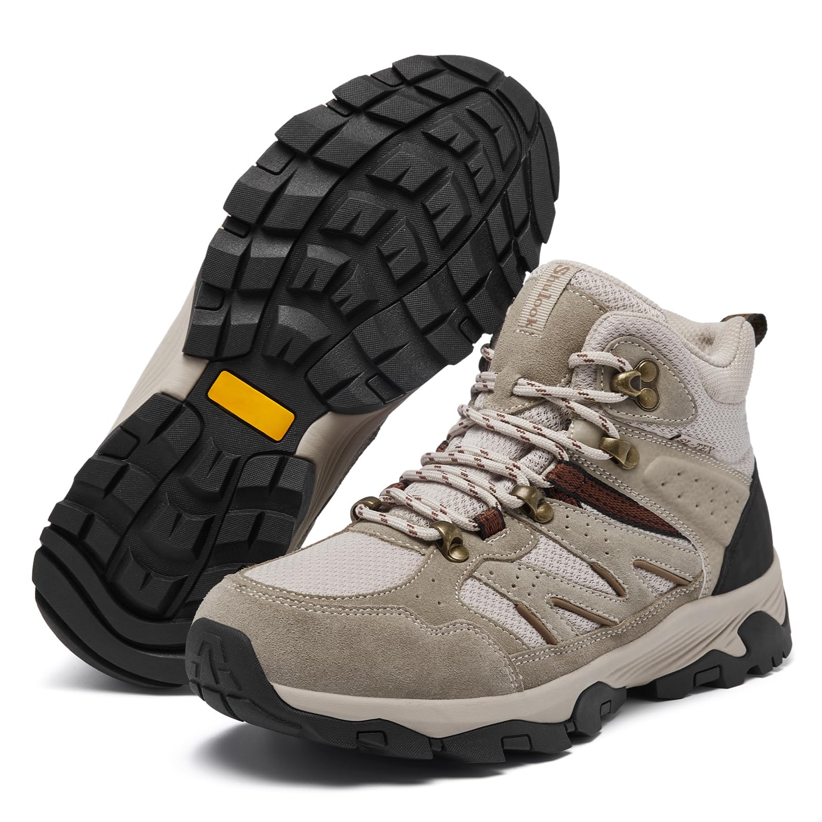 SHULOOK Women's Waterproof Hiking Boots - Lightweight Non-Slip Outdoor Trekking Shoes for Camping, Trail Walking & Mountain Climbing | Perfect for Hiking Adventures & Winter Snow Activities