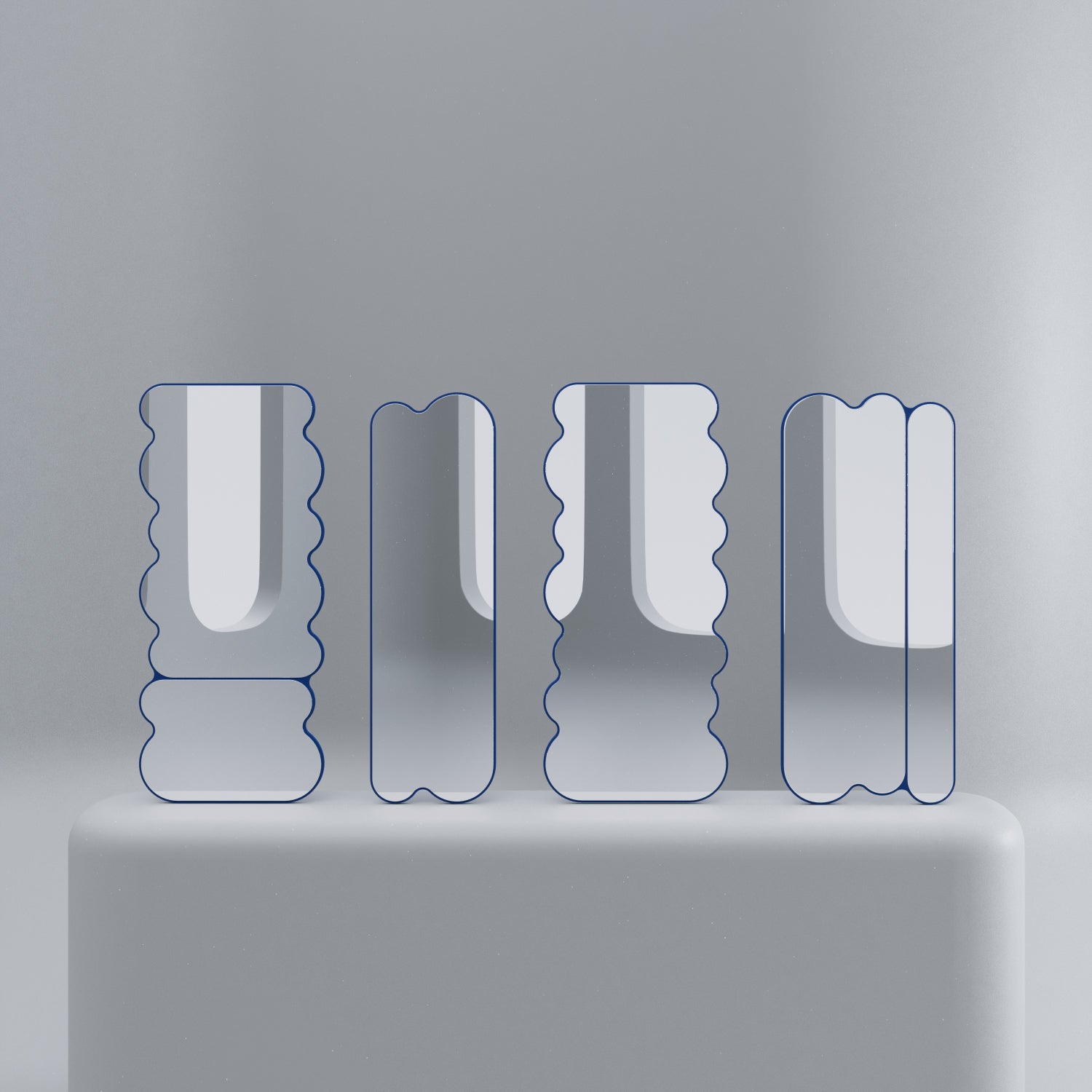 Oitoproducts Pancakes V3 Mirror - High-Quality Wall Mirror for Home Decor, Bathroom & Bedroom - Shatterproof, Lightweight & Stylish Design for Modern Living Spaces