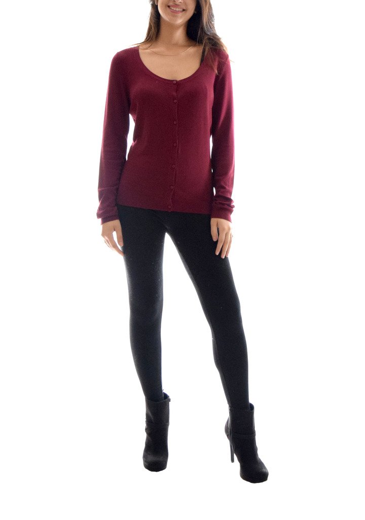 Women's Knit Cotton Cardigan Sweater - Soft & Comfortable Open Front Long Sleeve Wrap - Perfect for Casual Outfits, Office Wear & Cozy Evenings