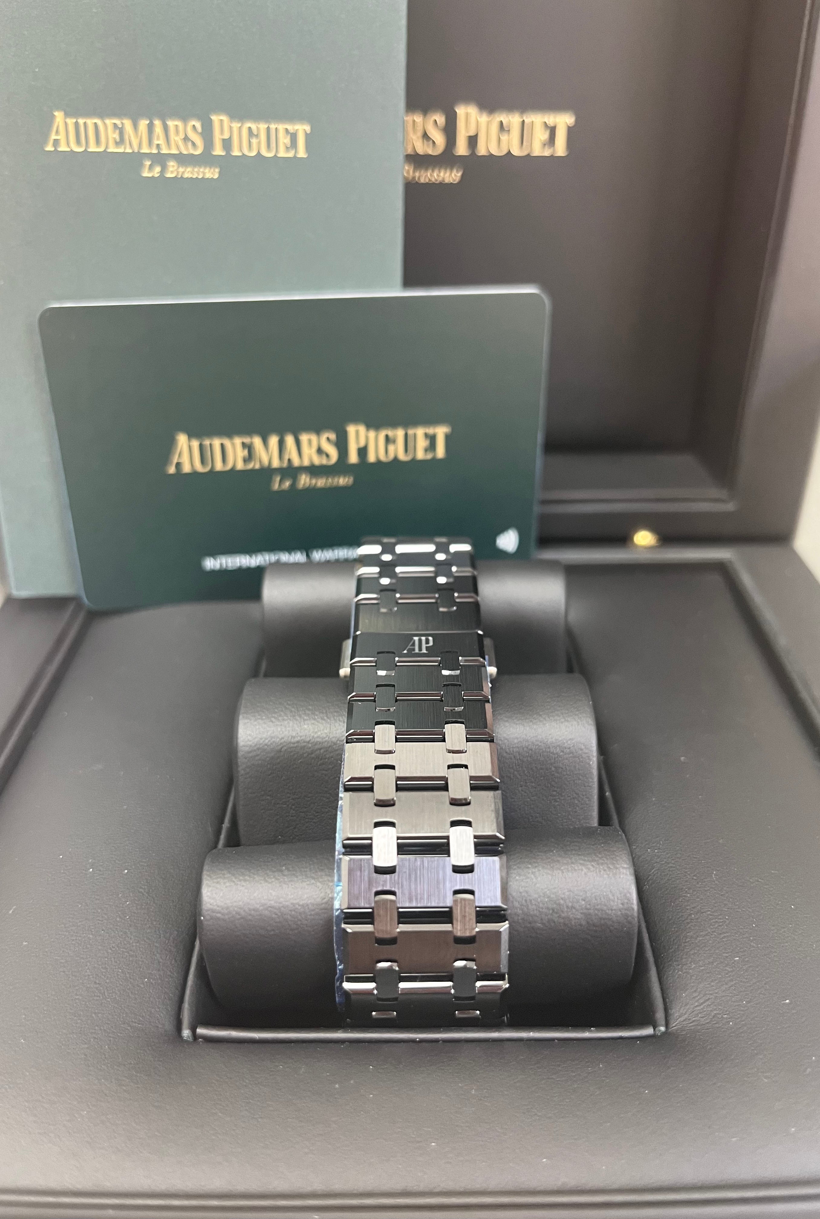 Audemars Piguet Royal Oak 41mm Double Balance Wheel Openworked Watch Ref.15416CE.OO.1225CE.01 - Luxury Skeleton Dial for Men, Premium Stainless Steel & Ceramic - Perfect for Business Meetings, Gala Events & Collector's Showcase