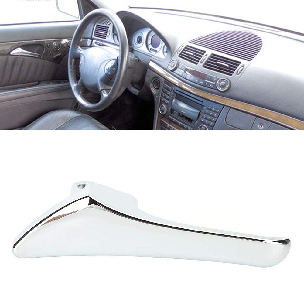 Chrome Car Interior Inner Door Handle Compatible with W211 E-Class E320 E500 E63 (Left 2117660124) - Premium Replacement for Enhanced Comfort & Style