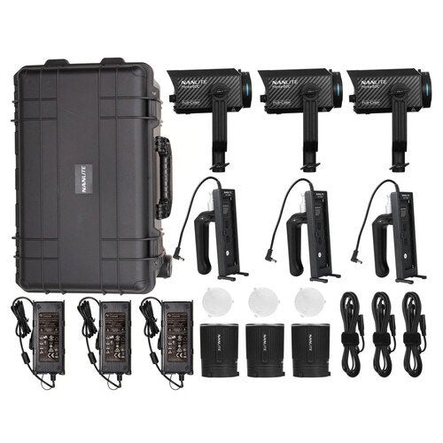 Nanlite Forza 60C RGB LED Monolight (3 Light Kit) - Professional Studio Lighting for Photography & Videography - Perfect for YouTube, TikTok, and Live Streaming