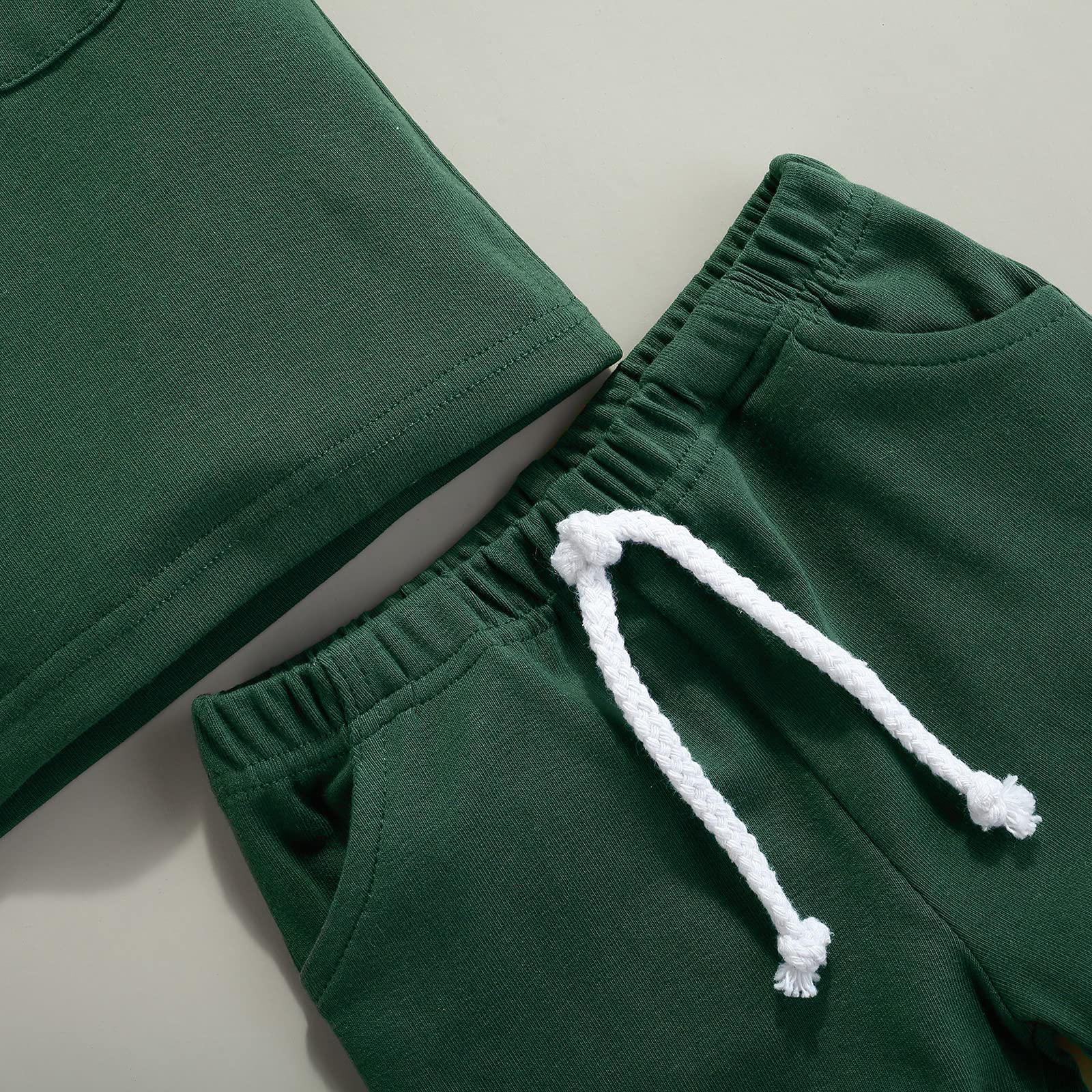 Summer Toddler Clothes Set for Boys & Girls - Unisex Waffle Knit 2-Piece Outfit with Short Sleeve Pocket Top and Shorts | Perfect for Playtime, Daycare & Beach Outings