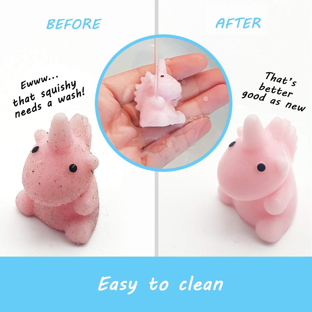 POKONBOY 42 Pcs Mini Mochi Squishy Toys - Kawaii Animal Stress Relief Squishies for Kids, Boys & Girls | Birthday Gifts, Easter Basket Stuffers, Classroom Prizes, Party Favors | Fun Sensory Fidget Toys for Anxiety Relief & Relaxation at Home, School or Travel