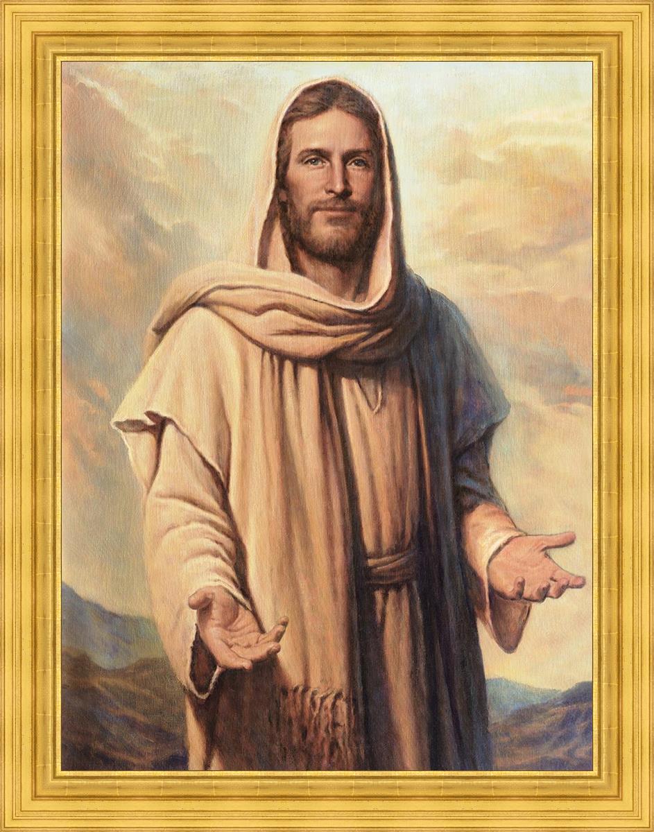 Abide With Me Large Wall Art - Inspirational Canvas Print for Living Room, Bedroom & Office Decor - Perfect for Home, Church & Spiritual Spaces