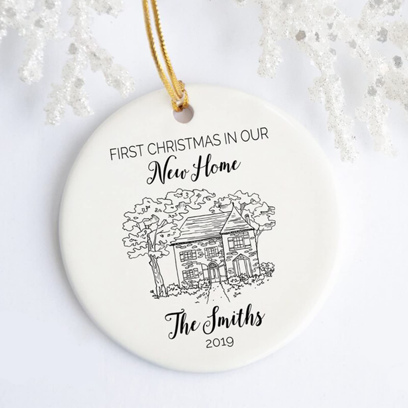 Personalized Home Ornament - Unique Housewarming Gift for New Homeowners | Perfect for Housewarming Parties, New Home Decor & Thoughtful Gifts