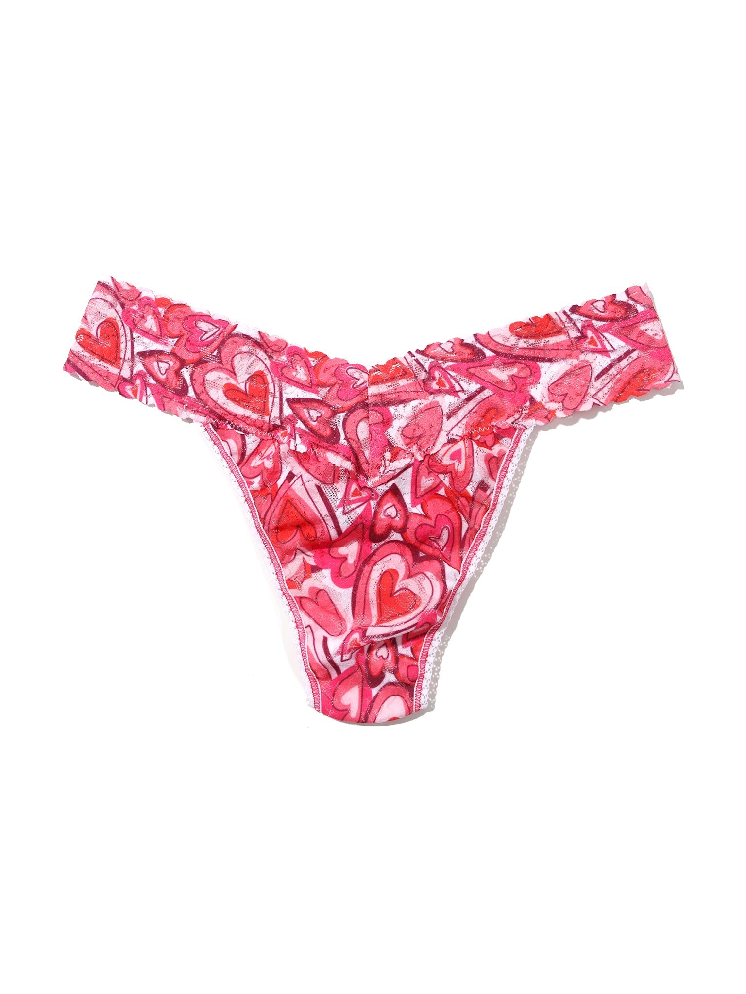 Printed Signature Lace® Original Rise Thong - Soft Comfortable Women's Underwear for Everyday Wear & Special Occasions