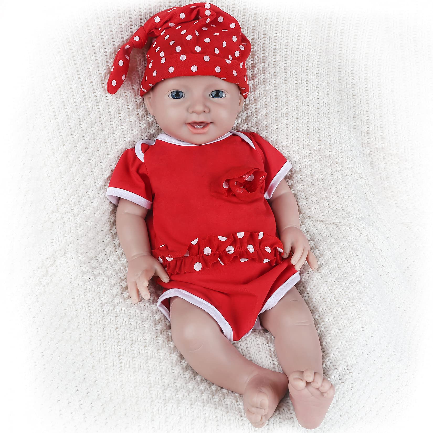 IVITA 20 Inch Realistic Full Body Silicone Reborn Baby Doll - Lifelike Newborn Girl Doll for Collectors, Gift Giving & Play Therapy | Perfect for Nursery Decor, Photography Props & Emotional Comfort